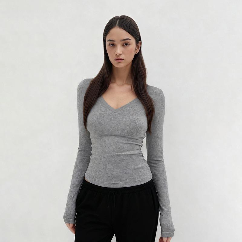 American Front Shoulder Long-sleeved Shirt Women s Modal Skin-friendly Texture Slim-fitting Tight Spring and Autumn Bottoming Shirt Top XL темно-сірий
American Front Shoulder Long-sleeved Shirt Women s Modal Skin-friendly Texture Slim-fitting Tight Spring and Autumn Bottoming Shirt Top XL темно-сірий