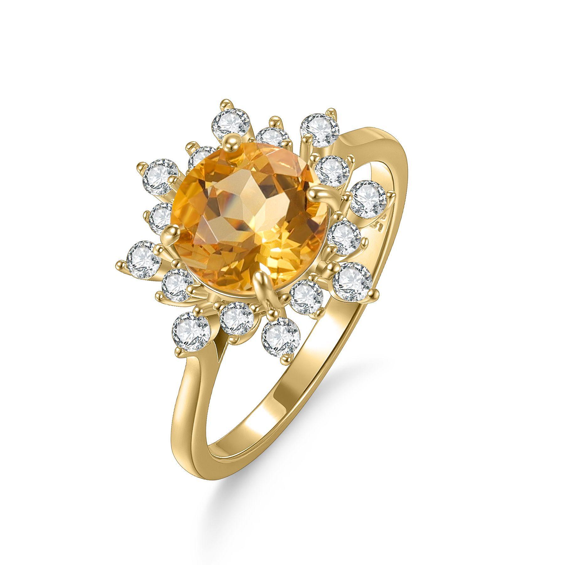 Light Luxury Temperament Candy Color Gold Ring 1.8 Carat S925 Sterling Silver Set With Natural Citrine Ring Can Be Us size 6 (domestic size 13)
Light Luxury Temperament Candy Color Gold Ring 1.8 Carat S925 Sterling Silver Set With Natural Citrine Ring Can Be Us size 6 (domestic size 13)