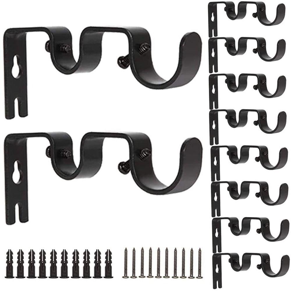2Pcs Wall-mounted Curtain Rod Brackets Heavy-duty Double-Layer Hanging Brackets Bedrooms коричневий
2Pcs Wall-mounted Curtain Rod Brackets Heavy-duty Double-Layer Hanging Brackets Bedrooms коричневий