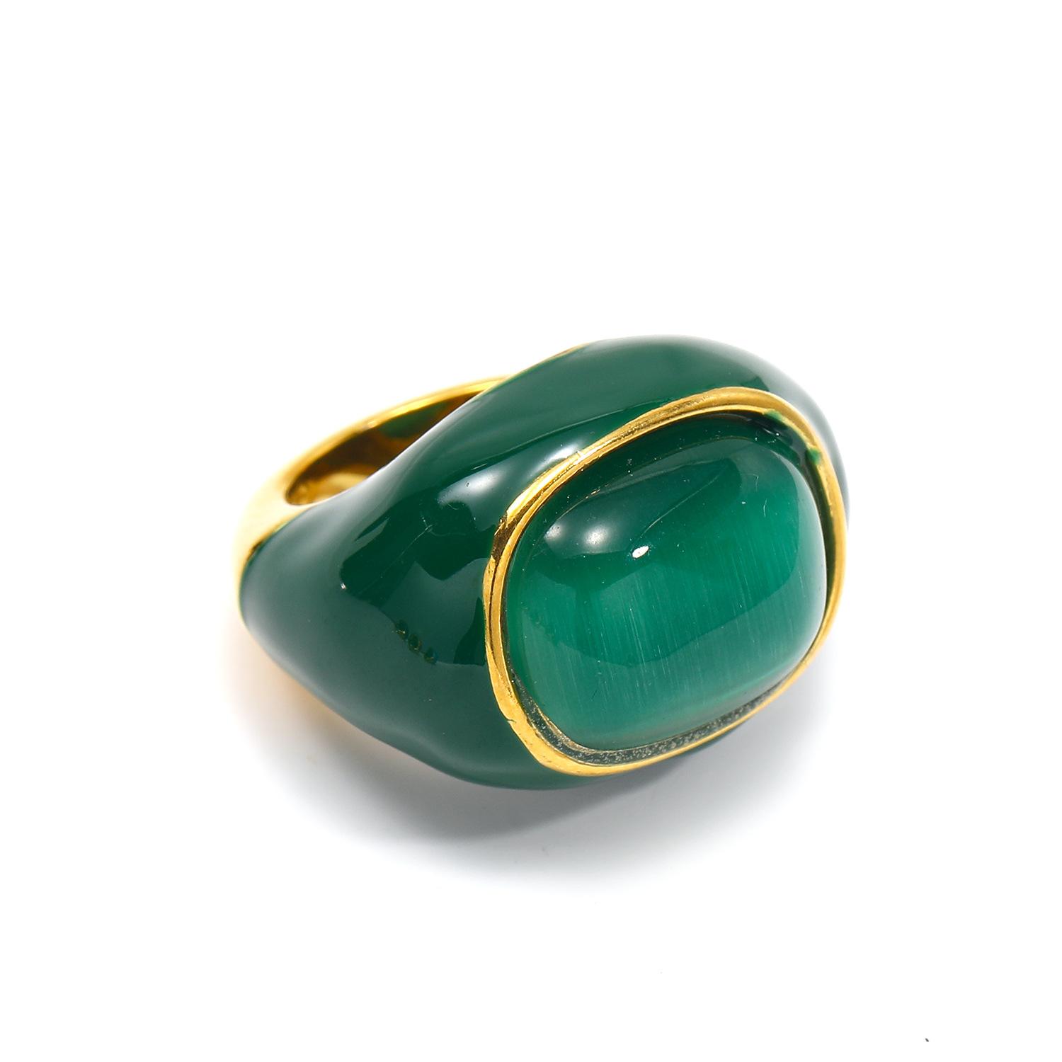 Stainless Steel Chic Hypoallergenic Gold Enamel Natural Stone Oval Ring Set Women Daily Fashion Jewelry 10
Stainless Steel Chic Hypoallergenic Gold Enamel Natural Stone Oval Ring Set Women Daily Fashion Jewelry 10