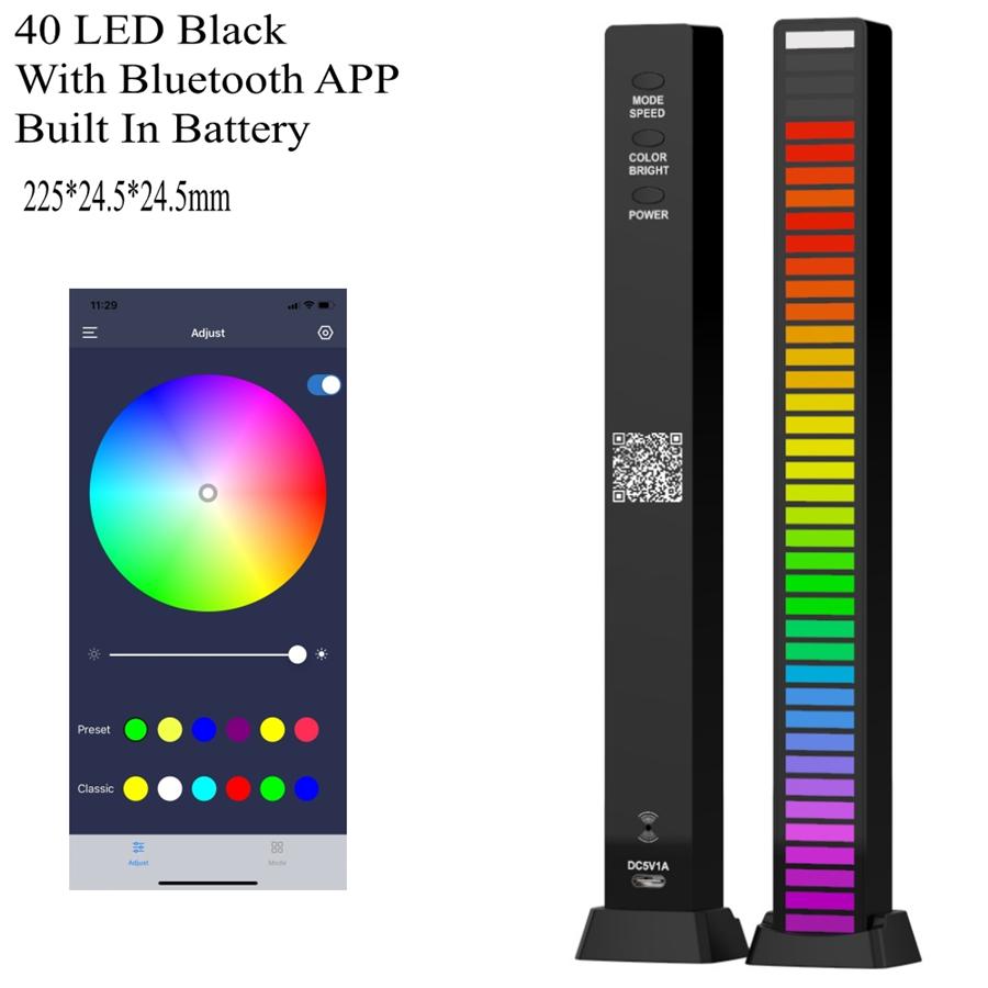 RGB 40LED Световая панель с голосовой активацией, изменяющая цвет, динамическая лампа, синхронизация с музыкой, управление через приложение, многорежимная светодиодная лента, декор для автомобиля и дома
RGB 40LED Световая панель с голосовой активацией, изменяющая цвет, динамическая лампа, синхронизация с музыкой, управление через приложение, многорежимная светодиодная лента, декор для автомобиля и дома