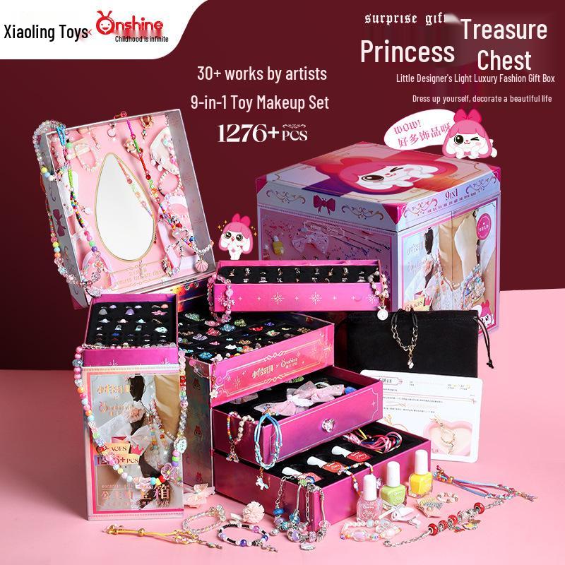 Xiaoling Toys Принцесса Сундук с сокровищами Сделай сам Шкатулка для украшений для девочек – Подарок на день рождения высокого класса
Xiaoling Toys Принцесса Сундук с сокровищами Сделай сам Шкатулка для украшений для девочек – Подарок на день рождения высокого класса