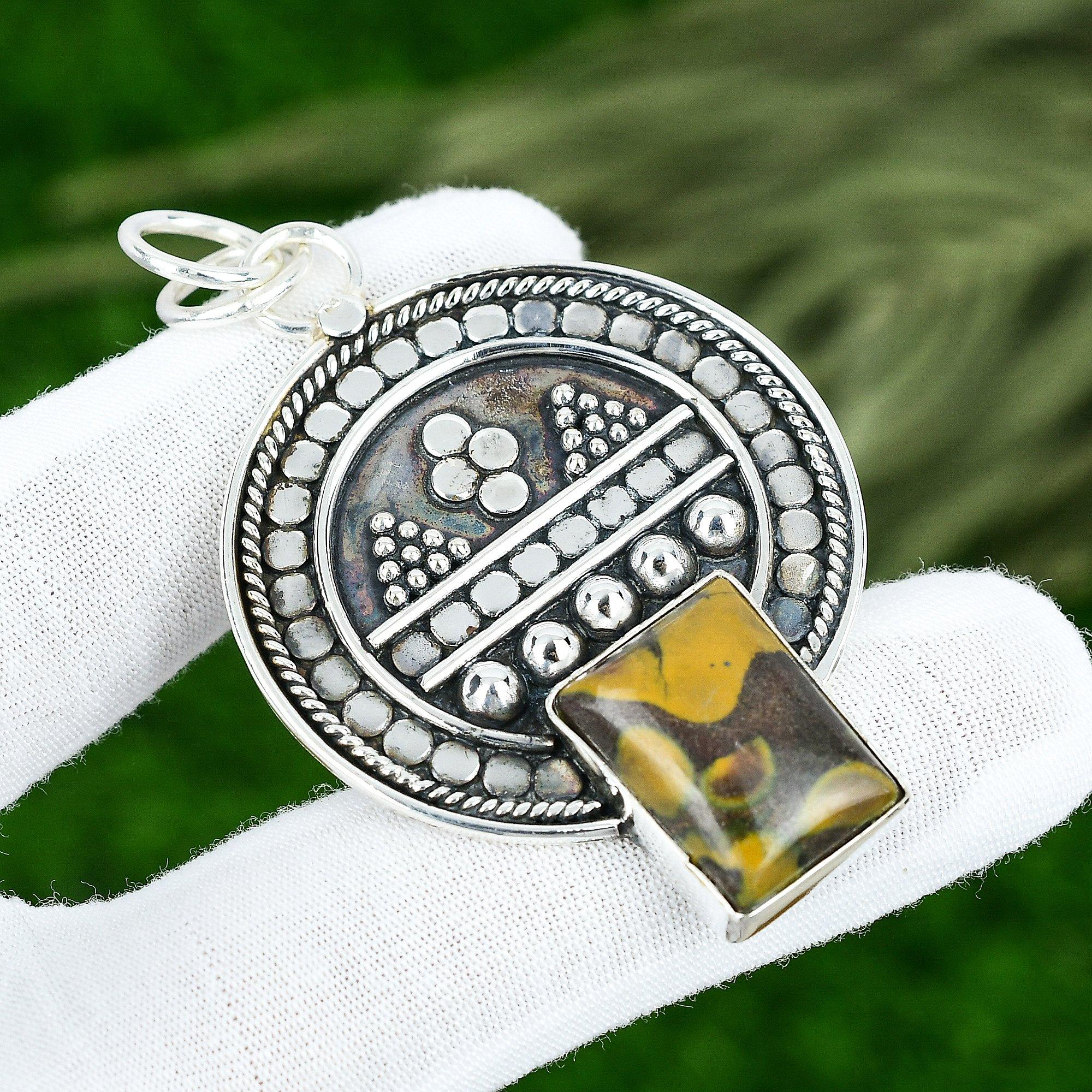 Friendship Day Sale Natural Fruit Jasper Bezel Boho Pendant Jewelry 925 Silver
Friendship Day Sale Natural Fruit Jasper Bezel Boho Pendant Jewelry 925 Silver