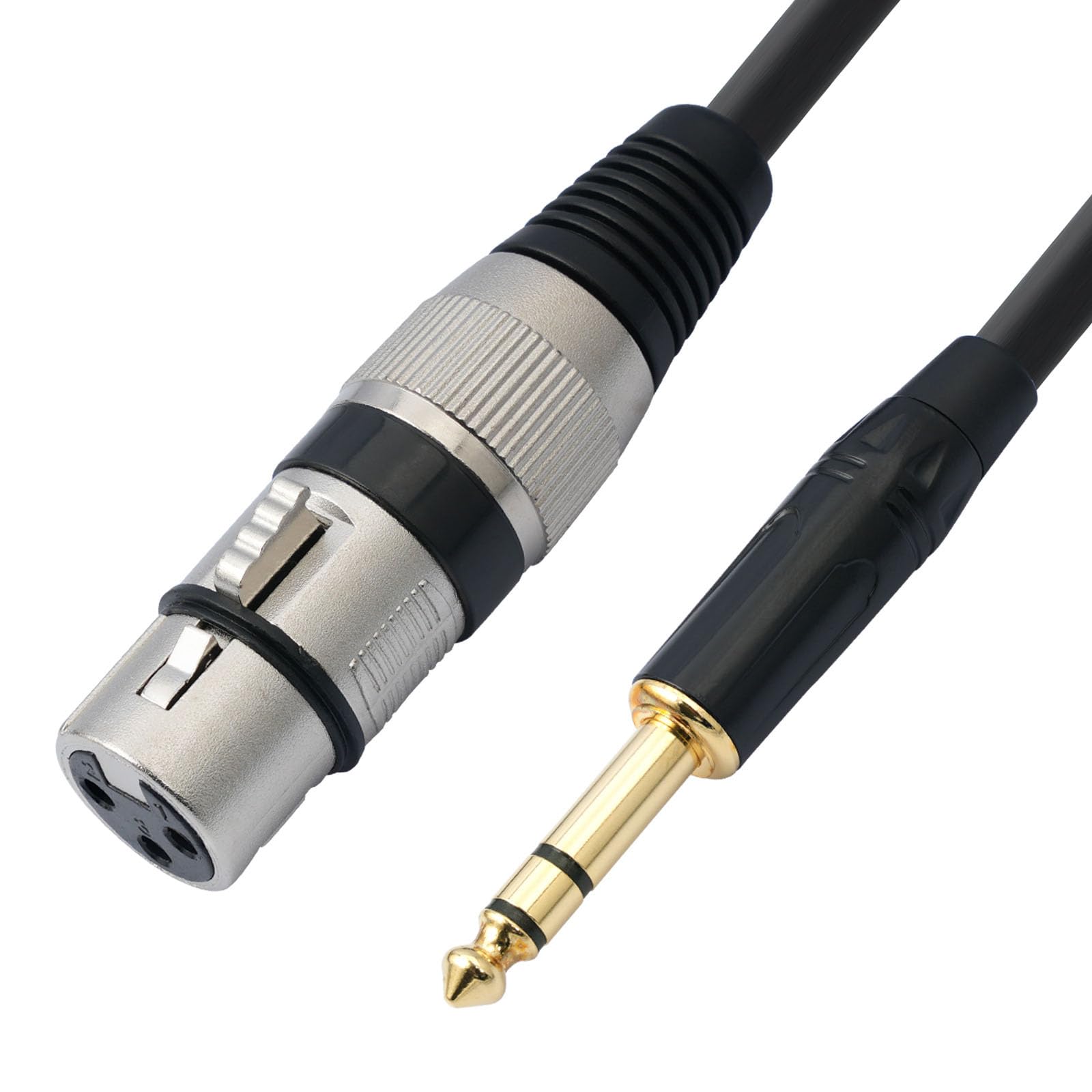 Audio-Technica Microphone Cable 6.35mm Conversion XLR Cable 6.35mm Male to XLR Female Audio Cable Microphone Cable Gold Plated Plug High Durability 1m
Audio-Technica Microphone Cable 6.35mm Conversion XLR Cable 6.35mm Male to XLR Female Audio Cable Microphone Cable Gold Plated Plug High Durability 1m