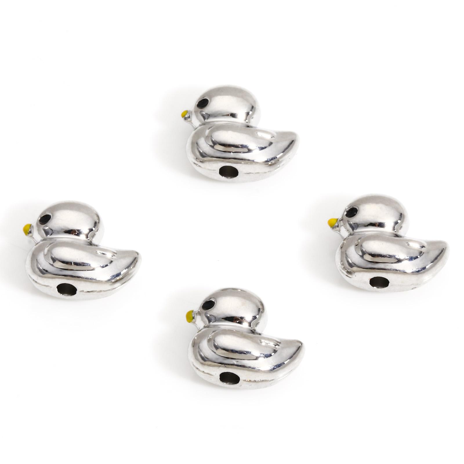 10 Piece Zinc Based Alloy Spacer Beads For DIY Jewelry Making Multicolor Duck Animal 3D About 11mm x 9mm, Hole: Approx 1.5mm
10 Piece Zinc Based Alloy Spacer Beads For DIY Jewelry Making Multicolor Duck Animal 3D About 11mm x 9mm, Hole: Approx 1.5mm