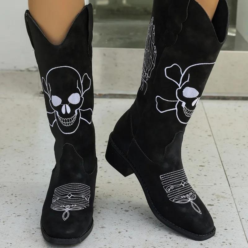 Women s Shoes 2024 Slip on Mid-Calf Women s Boots Elegant Daily Boots Women Square Toe Embroidery Square Heel Solid Female Shoes
Women s Shoes 2024 Slip on Mid-Calf Women s Boots Elegant Daily Boots Women Square Toe Embroidery Square Heel Solid Female Shoes