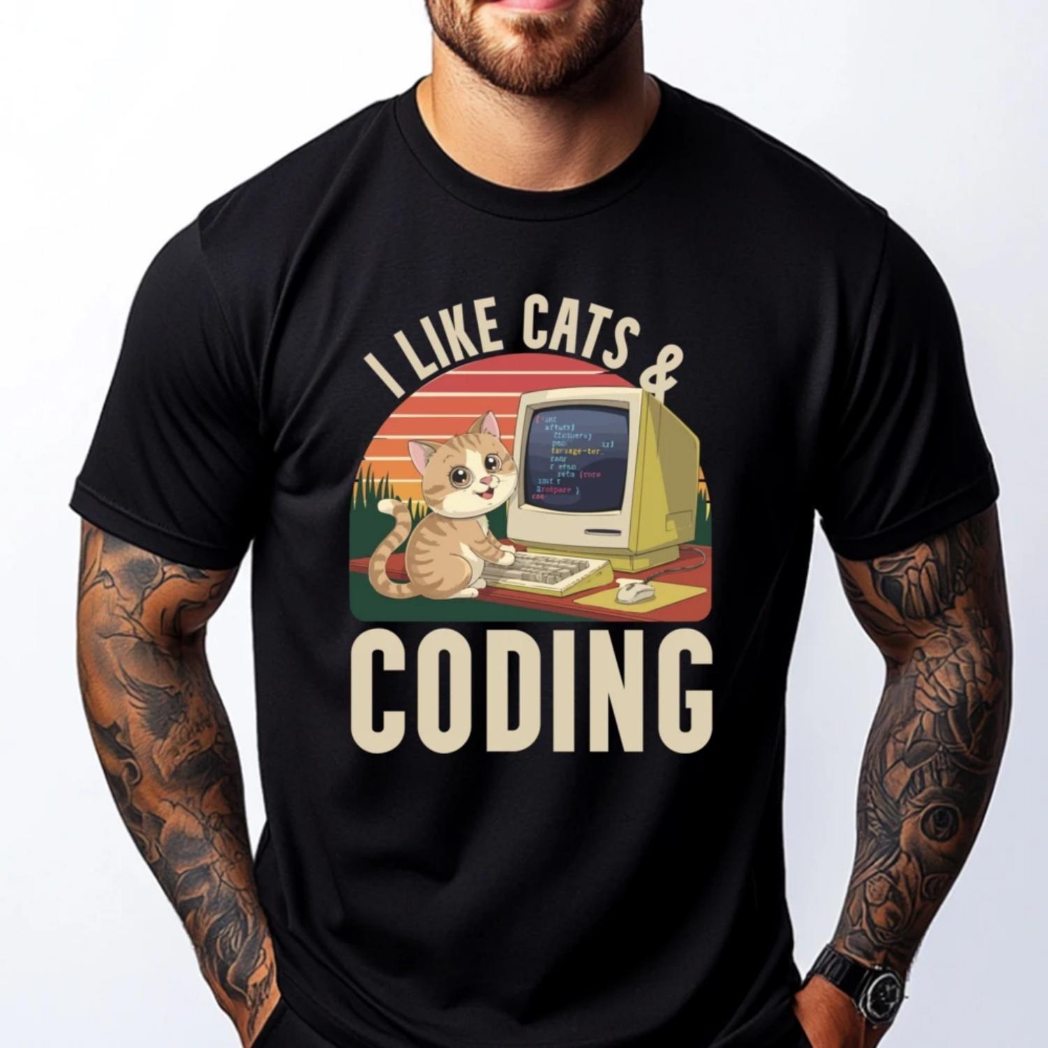 Programmer Cat Kitty Meow Animal Pet Computer Programming Vintage T Shirt Men Man Clothes Graphic Cotton Short Sleeve S чёрный
Programmer Cat Kitty Meow Animal Pet Computer Programming Vintage T Shirt Men Man Clothes Graphic Cotton Short Sleeve S чёрный