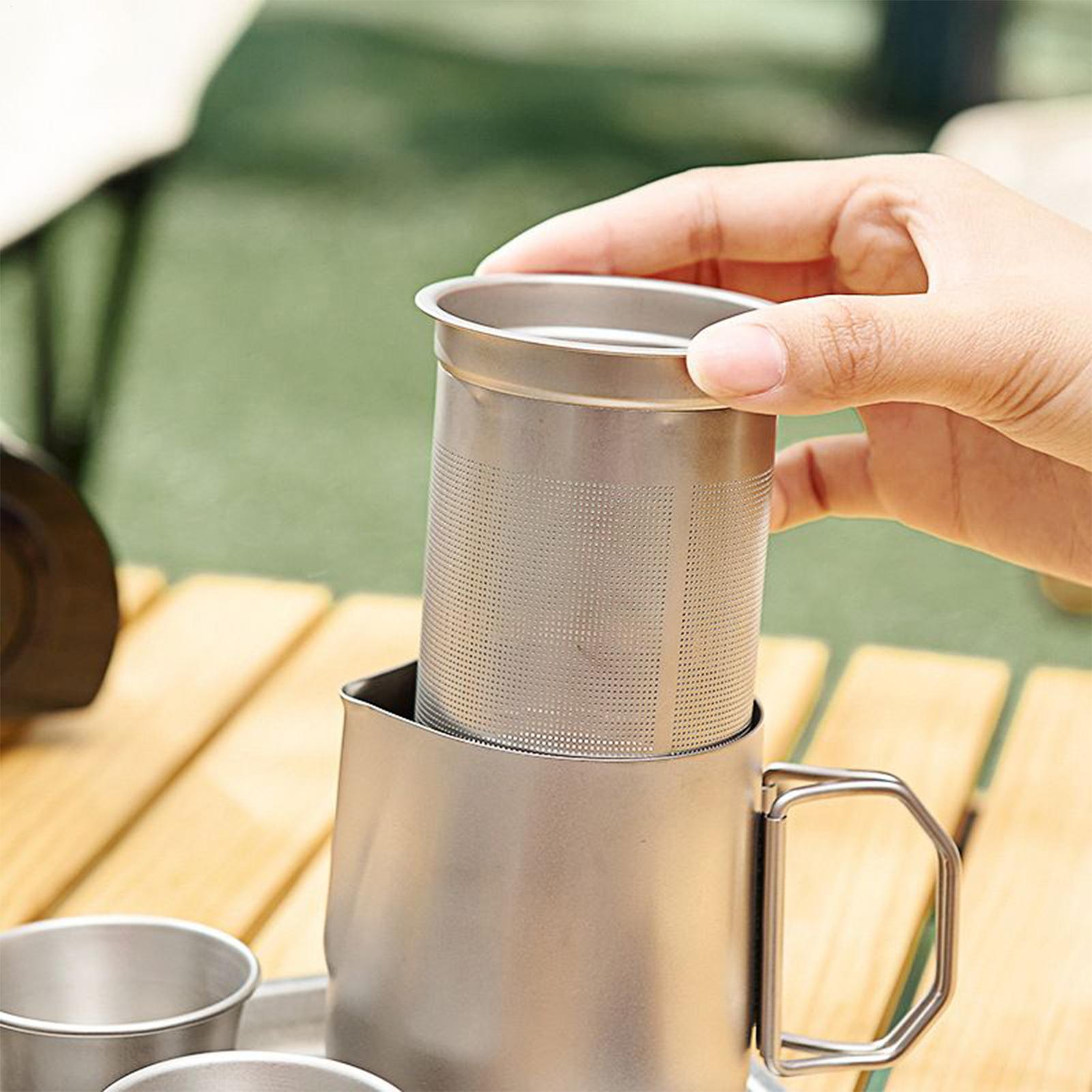 Tea Set 4 Pieces Tea Cups With Teapot And Infuser 50ml Mug For Indoor Outdoor Home Picnic Camping Travel Men Women China Mainland
Tea Set 4 Pieces Tea Cups With Teapot And Infuser 50ml Mug For Indoor Outdoor Home Picnic Camping Travel Men Women China Mainland