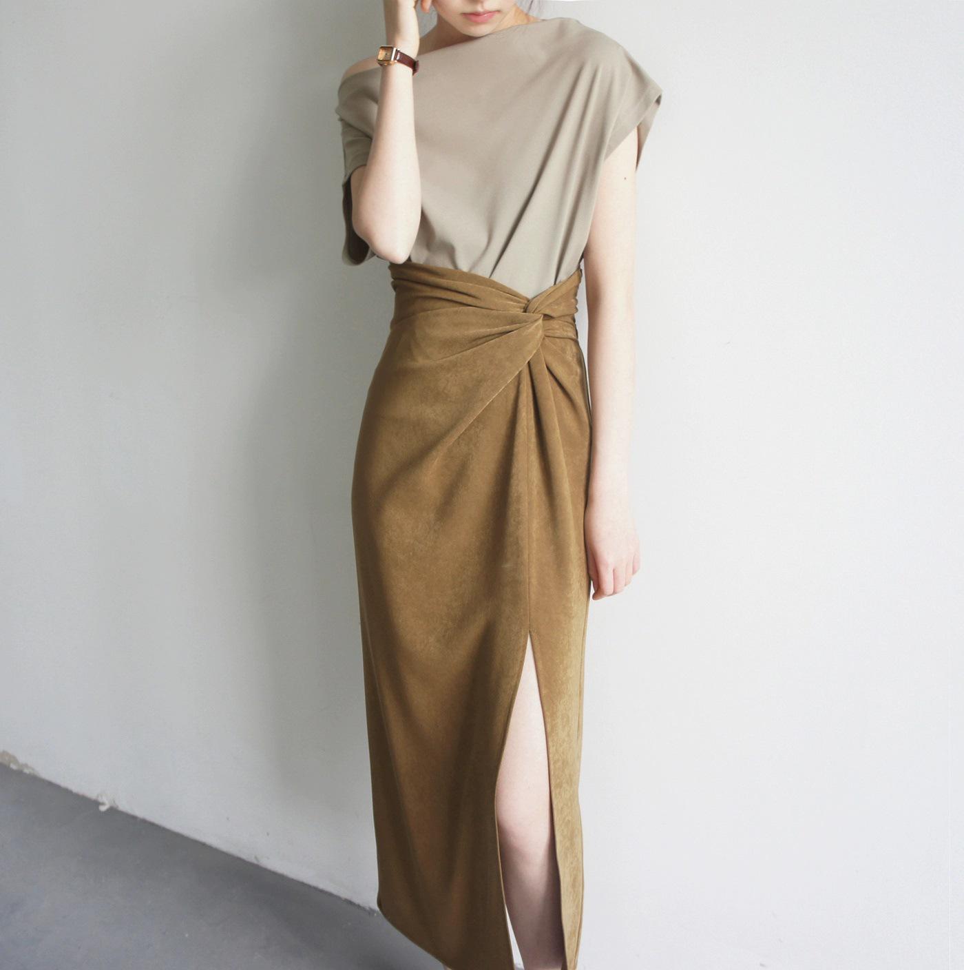 JOJOZ Mustard Matte Textured High Waist Cross Design Midi Skirt with Side Slit - Fashionable Women s Bottoms L
JOJOZ Mustard Matte Textured High Waist Cross Design Midi Skirt with Side Slit - Fashionable Women s Bottoms L