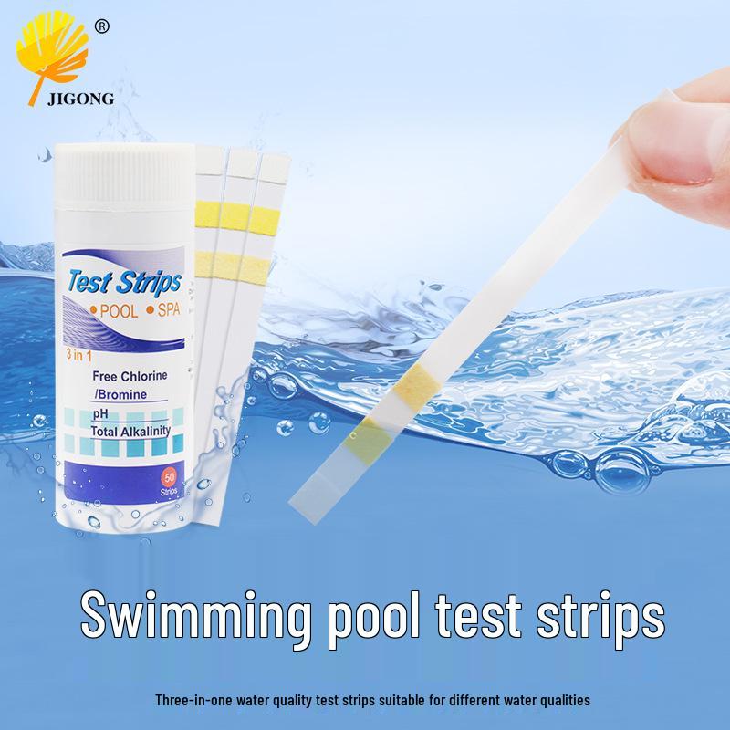 Тест-полоски для бассейна 3-в-1: Измеряйте pH, Хлор, Щелочность, Бром и Жесткость - 50 тестов в бутылке
Тест-полоски для бассейна 3-в-1: Измеряйте pH, Хлор, Щелочность, Бром и Жесткость - 50 тестов в бутылке