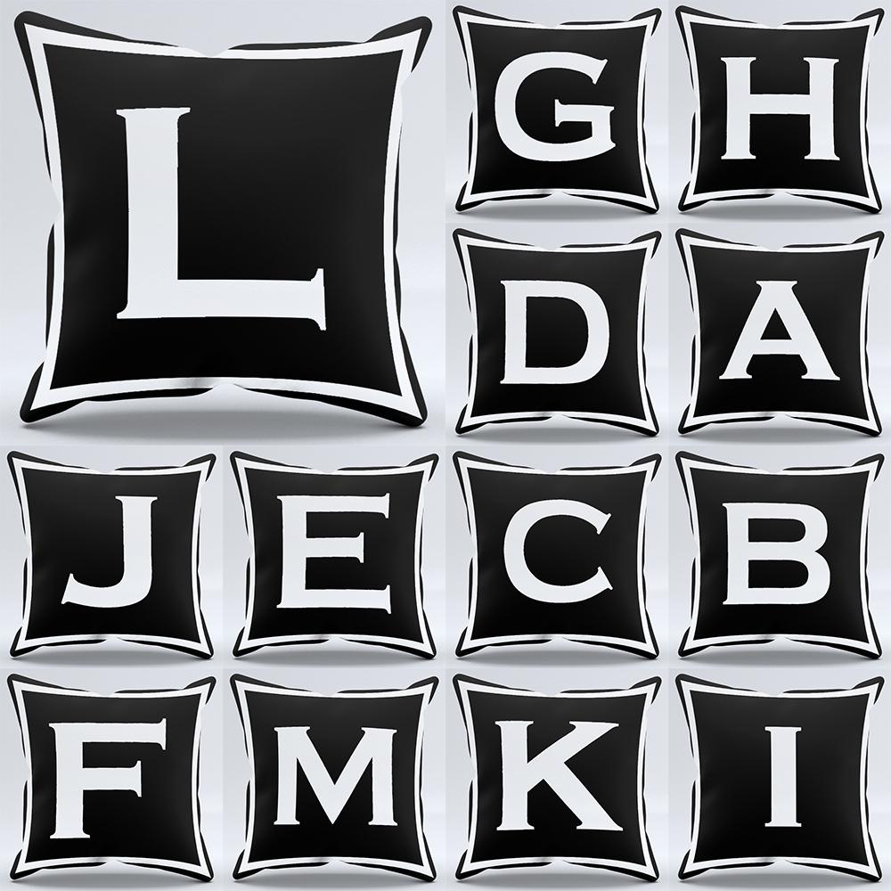 Simple Black and White Letter Printing Pattern Cushion Cover Home Living Room Sofa Decoration Square Pillow Pillow Cover
Simple Black and White Letter Printing Pattern Cushion Cover Home Living Room Sofa Decoration Square Pillow Pillow Cover