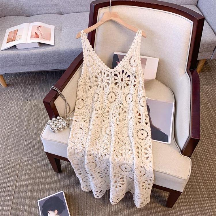 2024 New Women Knitting Lace Dress Sexy Hollow Out Long Vest Summer Style Loose Basic Tops O Neck Tees Dimanaf One Size рожевий
2024 New Women Knitting Lace Dress Sexy Hollow Out Long Vest Summer Style Loose Basic Tops O Neck Tees Dimanaf One Size рожевий