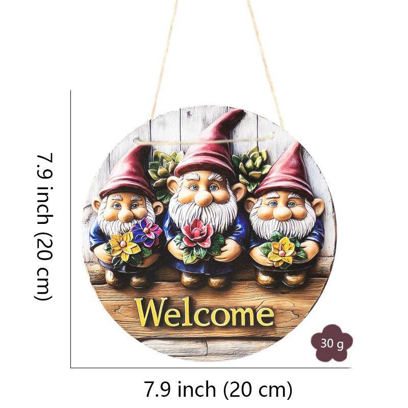 Round Wooden Sign In Front Of The Door One Size
Round Wooden Sign In Front Of The Door One Size