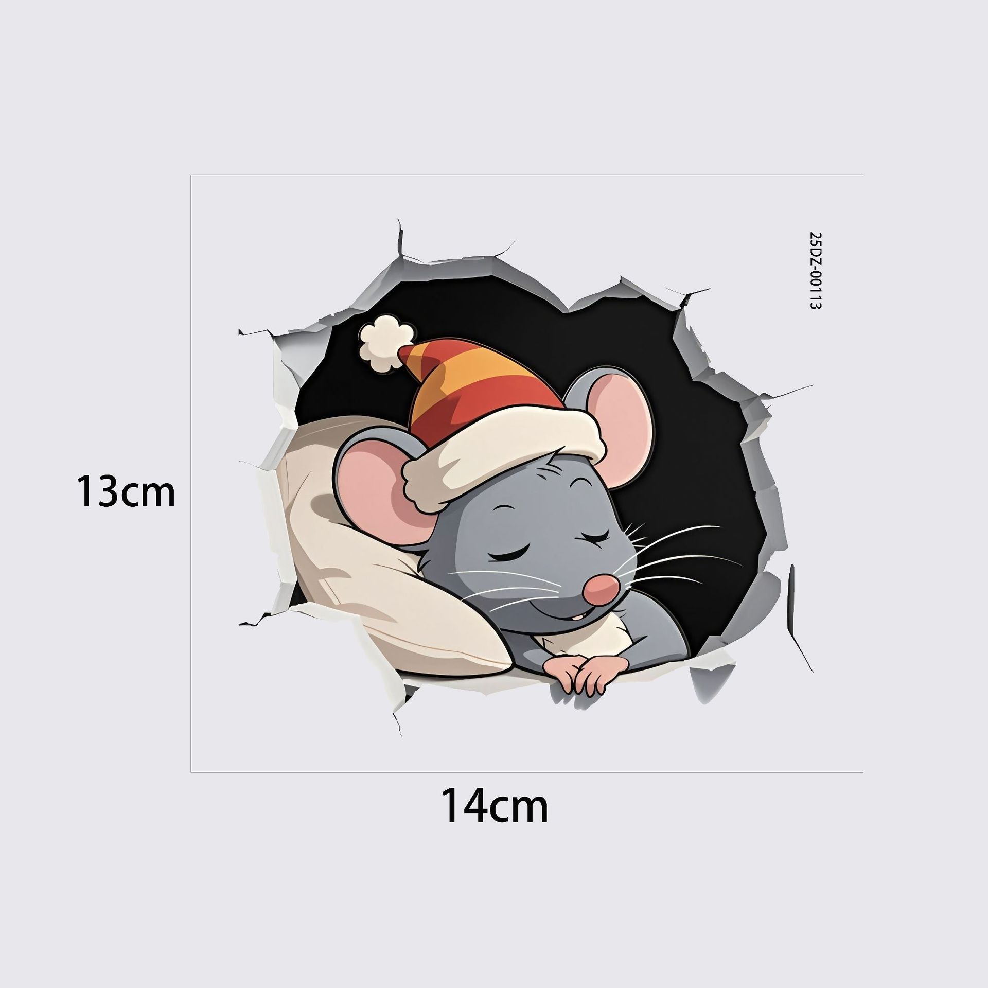 Self-adhesive 3D Cartoon Sleepy Mouse Hole Wall Stickers for Living Room Bedroom Entryway Corner Home Decor 13x14cm різнокольоровий
Self-adhesive 3D Cartoon Sleepy Mouse Hole Wall Stickers for Living Room Bedroom Entryway Corner Home Decor 13x14cm різнокольоровий