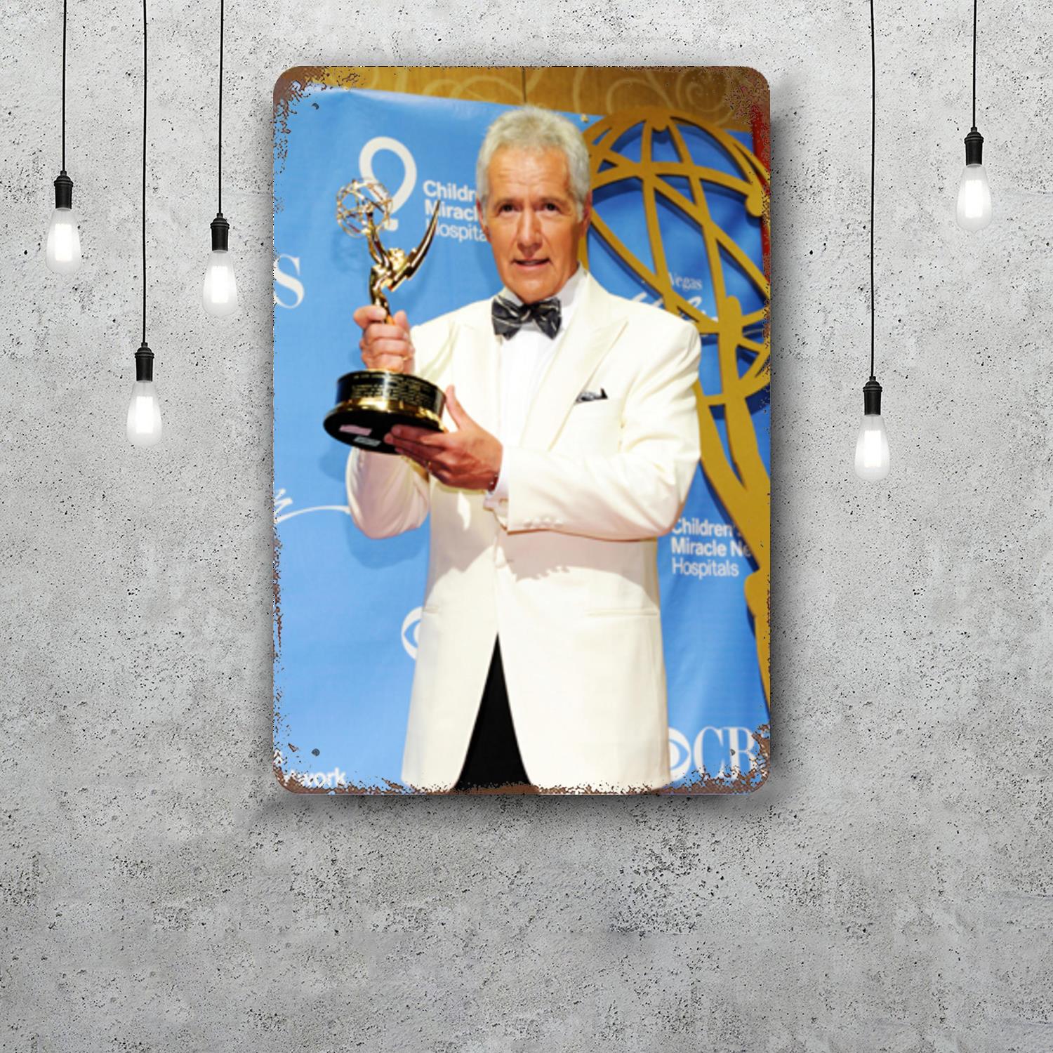 alex trebek Host Decor Poster Vintage Tin Sign Metal Sign Decorative Plaque for Pub Bar Man Cave Club Wall Decoration 20x30cm(7.8x11.8inch)
alex trebek Host Decor Poster Vintage Tin Sign Metal Sign Decorative Plaque for Pub Bar Man Cave Club Wall Decoration 20x30cm(7.8x11.8inch)