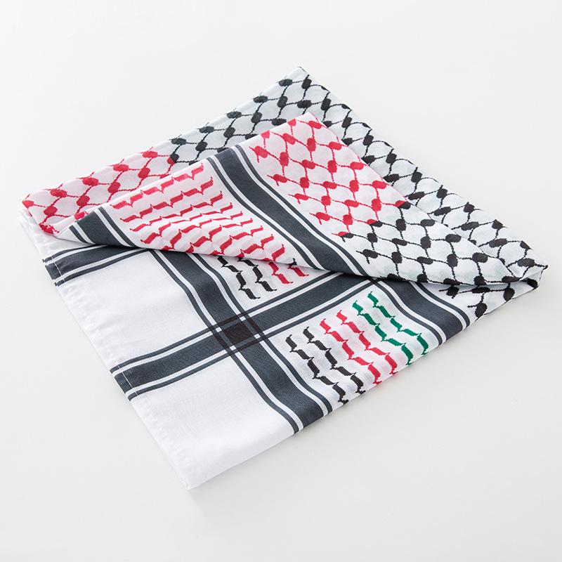Al-Arafat Cotton Arab Headscarf with Palestinian Print 135-175 CM
Al-Arafat Cotton Arab Headscarf with Palestinian Print 135-175 CM
