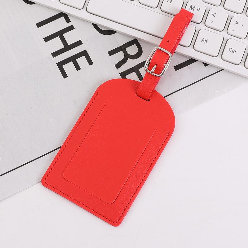 Thickened PU Leather Luggage Tag with Flip Cover Durable Identification Tag for Travel Suitcase Bags and Backpacks one size
Thickened PU Leather Luggage Tag with Flip Cover Durable Identification Tag for Travel Suitcase Bags and Backpacks one size
