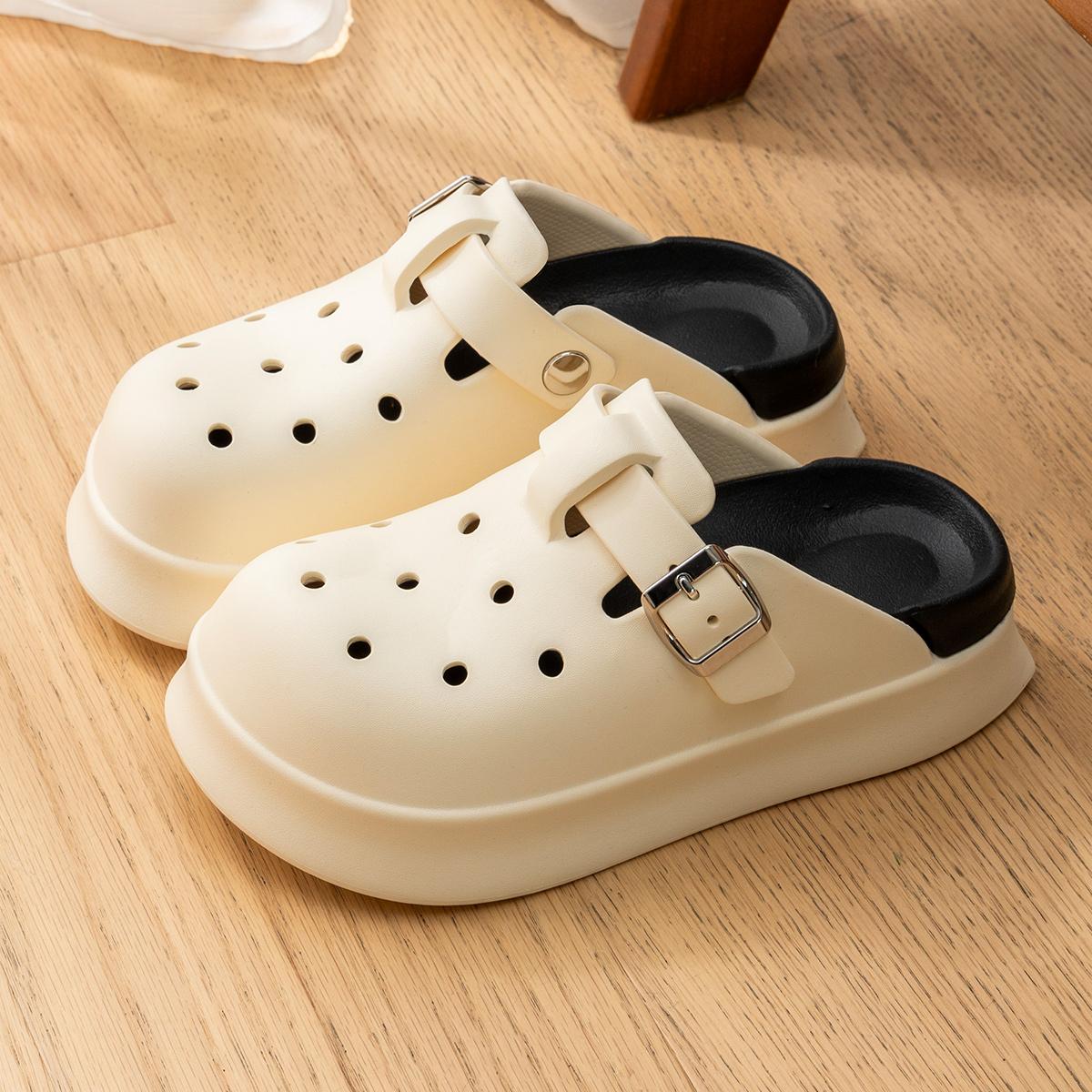 Platform Women Clogs Shoes Summer Beach Thick Bottom Sandals Fashion Comfortable Birkenstock Indoor Outdoor Women Hole Shoes 39-40 бежевий
Platform Women Clogs Shoes Summer Beach Thick Bottom Sandals Fashion Comfortable Birkenstock Indoor Outdoor Women Hole Shoes 39-40 бежевий
