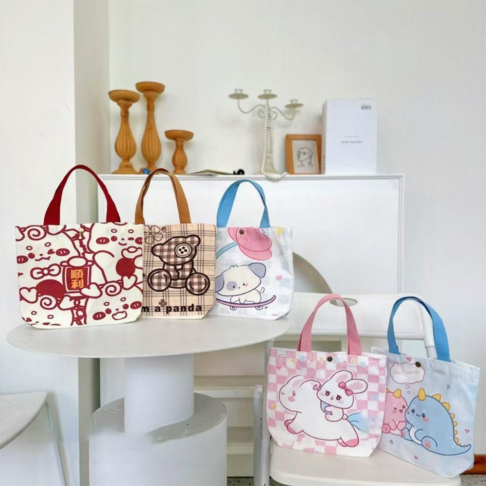Cartoon Pattern Canvas Tote Bag Casual Storage Bags Cartoon Lunch Bag for Travel Style 1
Cartoon Pattern Canvas Tote Bag Casual Storage Bags Cartoon Lunch Bag for Travel Style 1