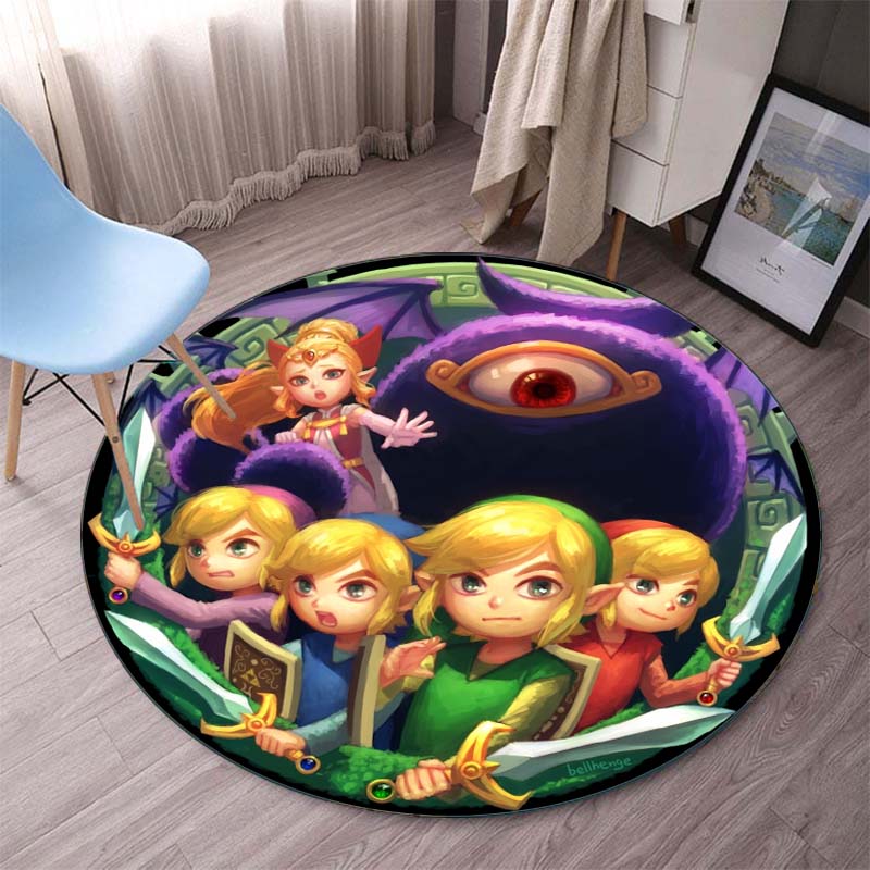 Круглые ковры Zelda, 3D коврики для игр с героями мультфильмов, милые круглые коврики для гостиной, коврик для стула, кухонный коврик, детские игровые коврики
Круглые ковры Zelda, 3D коврики для игр с героями мультфильмов, милые круглые коврики для гостиной, коврик для стула, кухонный коврик, детские игровые коврики