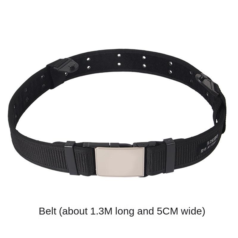 Нейлоновый многофункциональный комплект из восьми предметов, черный тренировочный пояс из ткани Оксфорд
Нейлоновый многофункциональный комплект из восьми предметов, черный тренировочный пояс из ткани Оксфорд