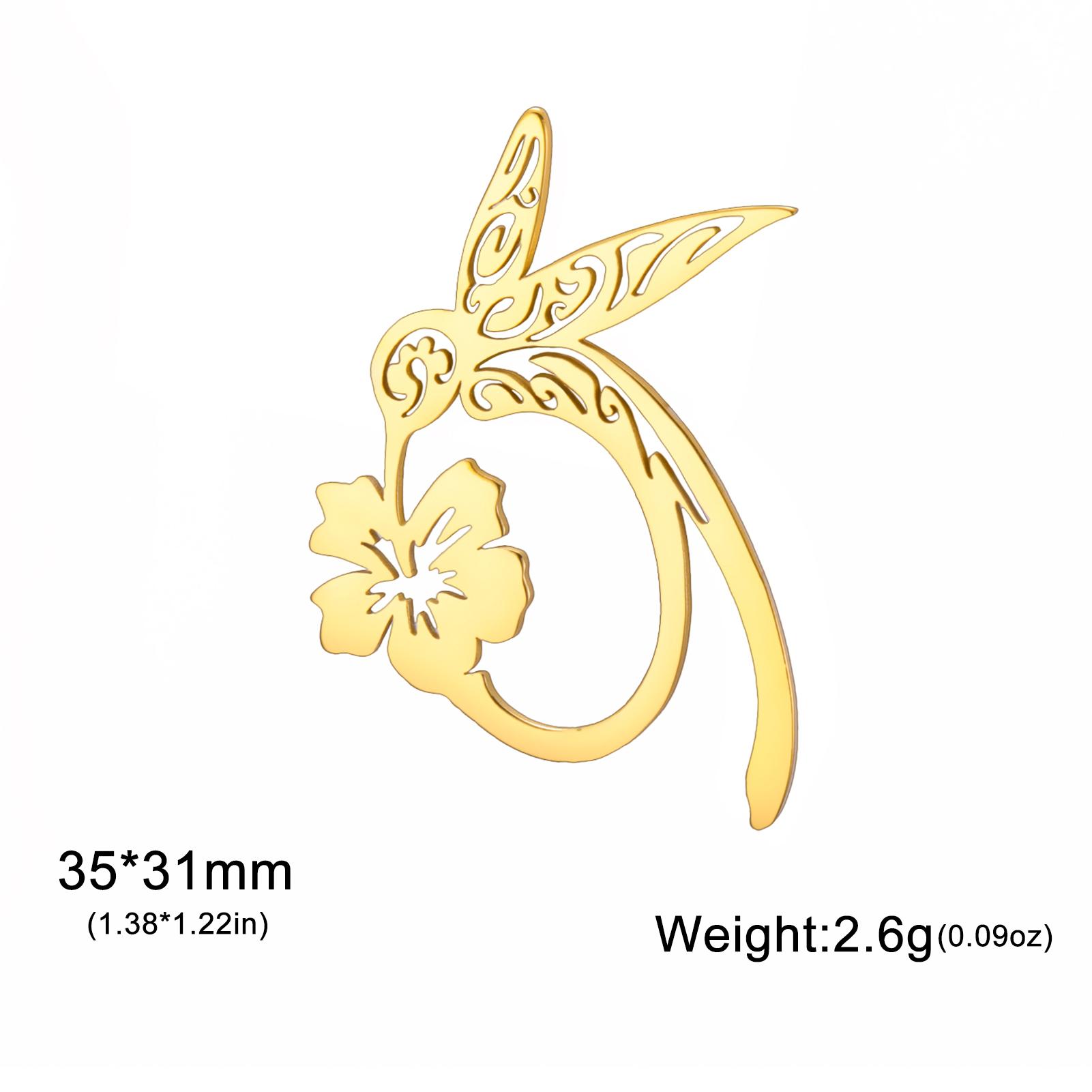 My Shape Hollow Hummingbird Flower Brooch for Women Stainless Steel Animal Pins for Backpack Suit Jewelry Accessories Gifts
My Shape Hollow Hummingbird Flower Brooch for Women Stainless Steel Animal Pins for Backpack Suit Jewelry Accessories Gifts