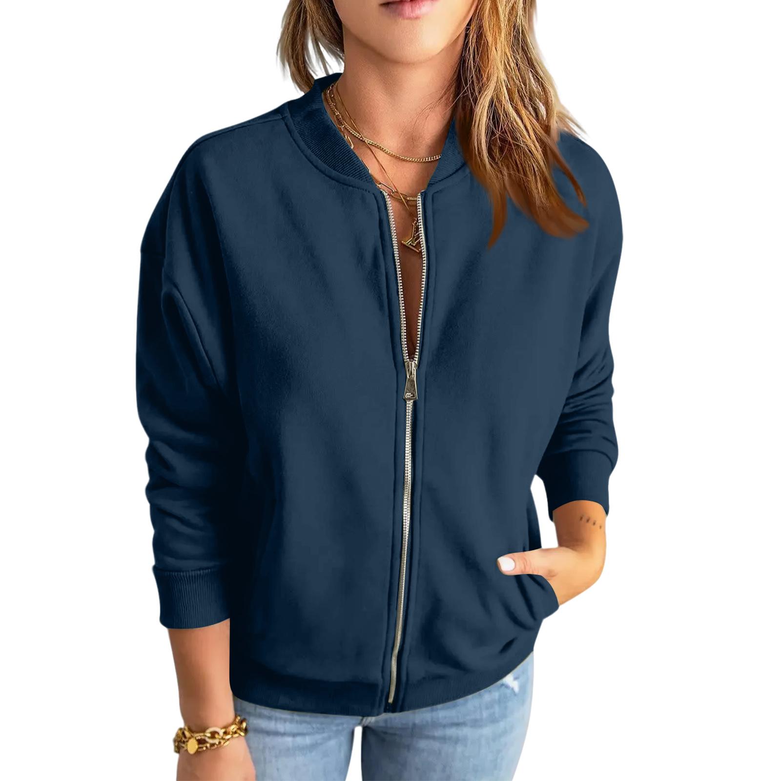 Women s Solid Color Zipper Fashionable Jacket Casual Jacket Top XL
Women s Solid Color Zipper Fashionable Jacket Casual Jacket Top XL