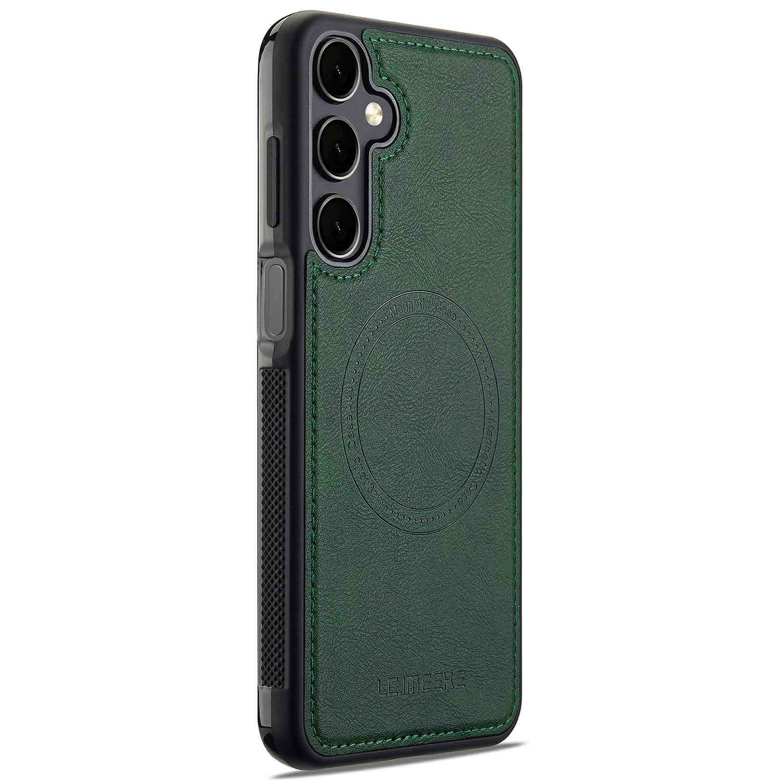 LC.IMEEKE For Samsung Galaxy S24 FE Magnetic Case Compatible with MagSafe Leather+TPU Back Cover Green
LC.IMEEKE For Samsung Galaxy S24 FE Magnetic Case Compatible with MagSafe Leather+TPU Back Cover Green