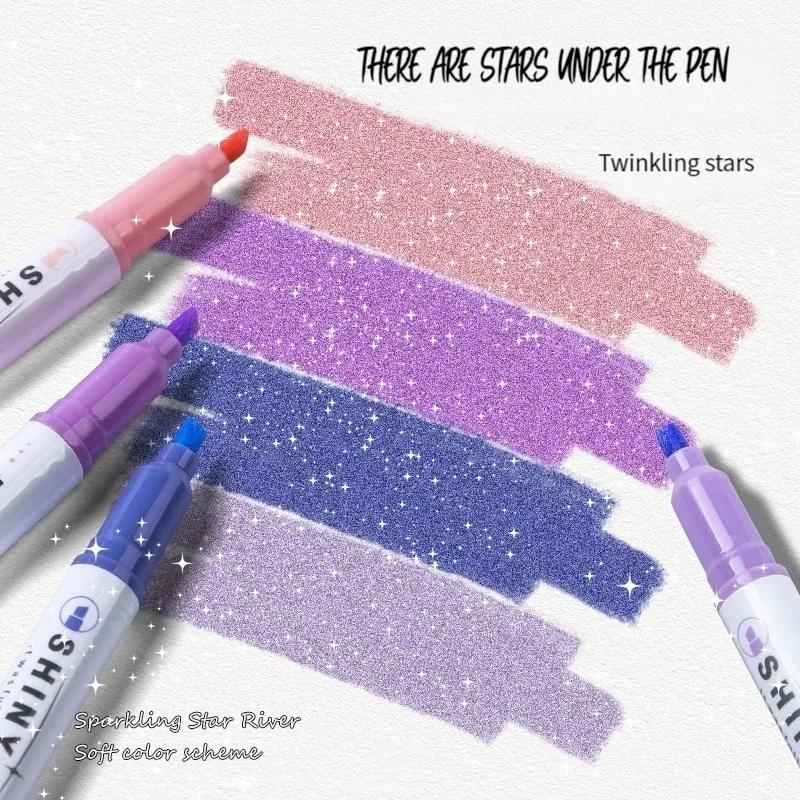 4 Colors/box Kawaii Glitter Highlighter Pen Pastel Fine Pastel Highlighter Marker Scrapbook Painted Stationery School Supplies 1Set червоний
4 Colors/box Kawaii Glitter Highlighter Pen Pastel Fine Pastel Highlighter Marker Scrapbook Painted Stationery School Supplies 1Set червоний