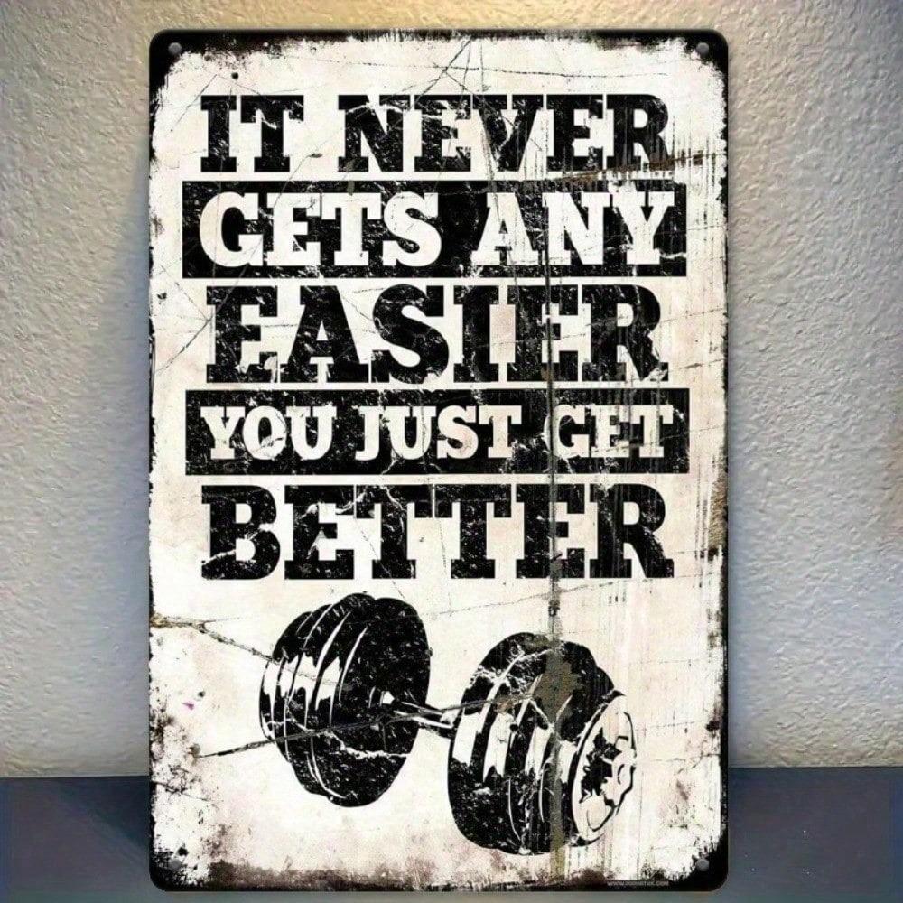 Vintage Dumbbell Metal Wall Sign 8x12 Inch Motivational Quote Rustic Tin Plaque 20x30cm
Vintage Dumbbell Metal Wall Sign 8x12 Inch Motivational Quote Rustic Tin Plaque 20x30cm