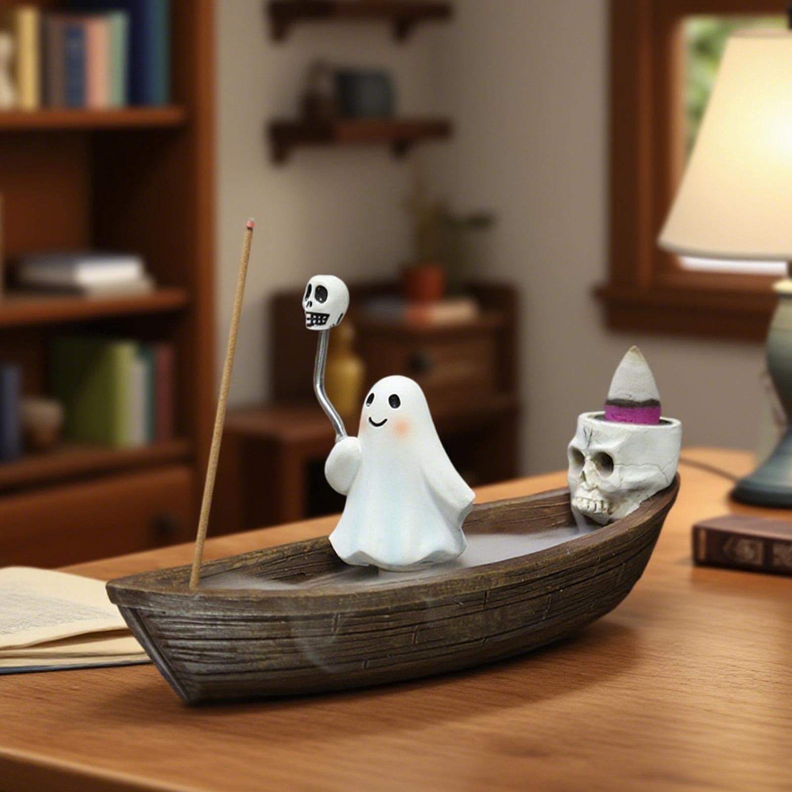 Ghost Incense Burner Holder Resin Ghost Incense Holder Skeleton Ship Incense Holder Home Desktop Decor for Table Desk Bookshelf China Mainland
Ghost Incense Burner Holder Resin Ghost Incense Holder Skeleton Ship Incense Holder Home Desktop Decor for Table Desk Bookshelf China Mainland