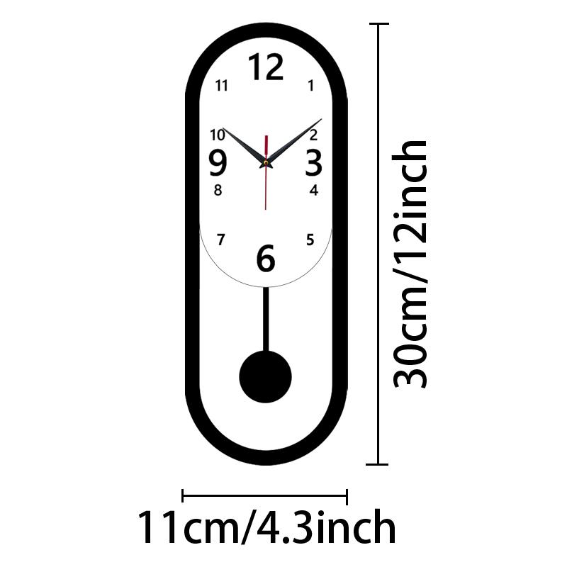 Elliptical swing wall clock silent clock is suitable for living room bedroom room decoration wall clock Christmas birthday gift. (black,12 inch) чорний
Elliptical swing wall clock silent clock is suitable for living room bedroom room decoration wall clock Christmas birthday gift. (black,12 inch) чорний