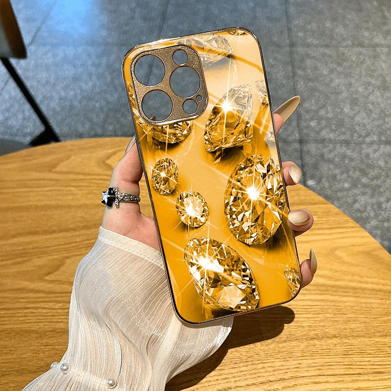 Diamond Golden texture Luxurious High-end Phone Case Electroplated Glass PhoneCase for iPhone 17 16 15 14 13 12 11pm Pro Plus iPhone 15 Pro
Diamond Golden texture Luxurious High-end Phone Case Electroplated Glass PhoneCase for iPhone 17 16 15 14 13 12 11pm Pro Plus iPhone 15 Pro