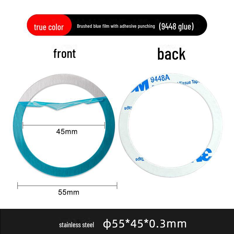 Магнитный чехол для телефона с функцией беспроводной зарядки и автомобильный держатель с кольцом MagSafe φ55*45*0.3mm синий
Магнитный чехол для телефона с функцией беспроводной зарядки и автомобильный держатель с кольцом MagSafe φ55*45*0.3mm синий