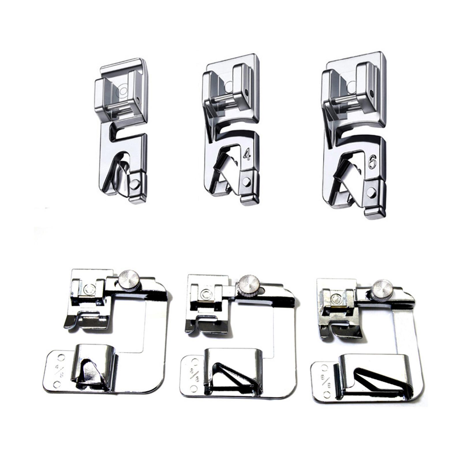 6pcs Hemming Tool Set For Sewing Machines Durable Sewing Rolled Hemmer Foot Rolled Hem Foot
6pcs Hemming Tool Set For Sewing Machines Durable Sewing Rolled Hemmer Foot Rolled Hem Foot