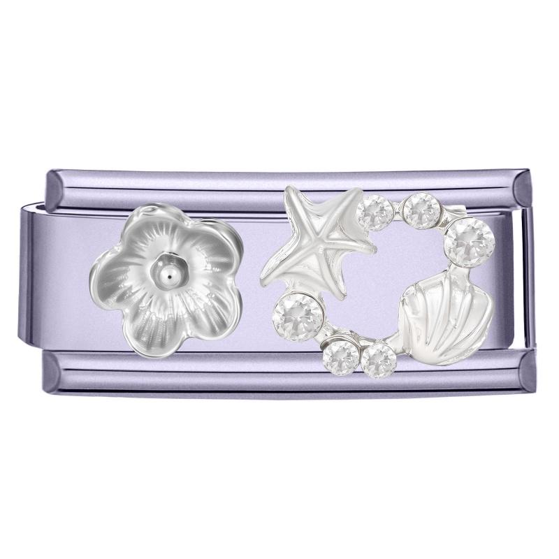 New Y2K Colorful Zircon Design Shell Heart Butterfly Star Bow Purple Italian Charm Stainless Steel Fit 9mm Bracelet DIY Jewelry
New Y2K Colorful Zircon Design Shell Heart Butterfly Star Bow Purple Italian Charm Stainless Steel Fit 9mm Bracelet DIY Jewelry