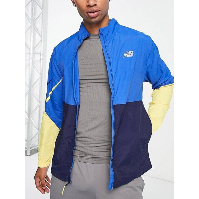 Сине-желтая куртка на молнии с цветными блоками New Balance Impact Run
Сине-желтая куртка на молнии с цветными блоками New Balance Impact Run