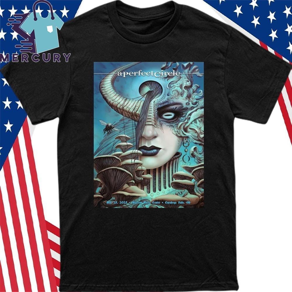 A Perfect Circle May 25 2025 Blossom Music Center Cuyahoga Falls OH Tour Shirt Unisex T-Shirt XXXXL
A Perfect Circle May 25 2025 Blossom Music Center Cuyahoga Falls OH Tour Shirt Unisex T-Shirt XXXXL