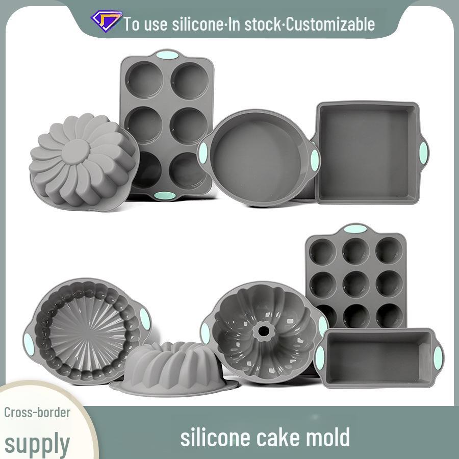 Набор силиконовых форм для торта: Easy-Release, Various Shapes for Home Baking Gray-Green Dual Color
Набор силиконовых форм для торта: Easy-Release, Various Shapes for Home Baking Gray-Green Dual Color