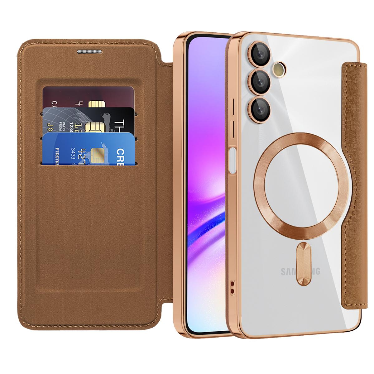 For Samsung Galaxy A05s 4G Case Card Slots Anti-Drop Leather Phone Cover Compatible with MagSafe Brown
For Samsung Galaxy A05s 4G Case Card Slots Anti-Drop Leather Phone Cover Compatible with MagSafe Brown