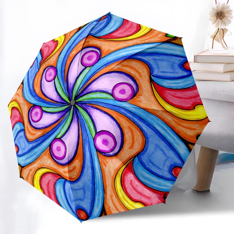 1pc Psychedelic Art Automatic Umbrella - Automatic Opening And Closing, Sturdy Iron Frame, Formal Occasions yy251018102
1pc Psychedelic Art Automatic Umbrella - Automatic Opening And Closing, Sturdy Iron Frame, Formal Occasions yy251018102