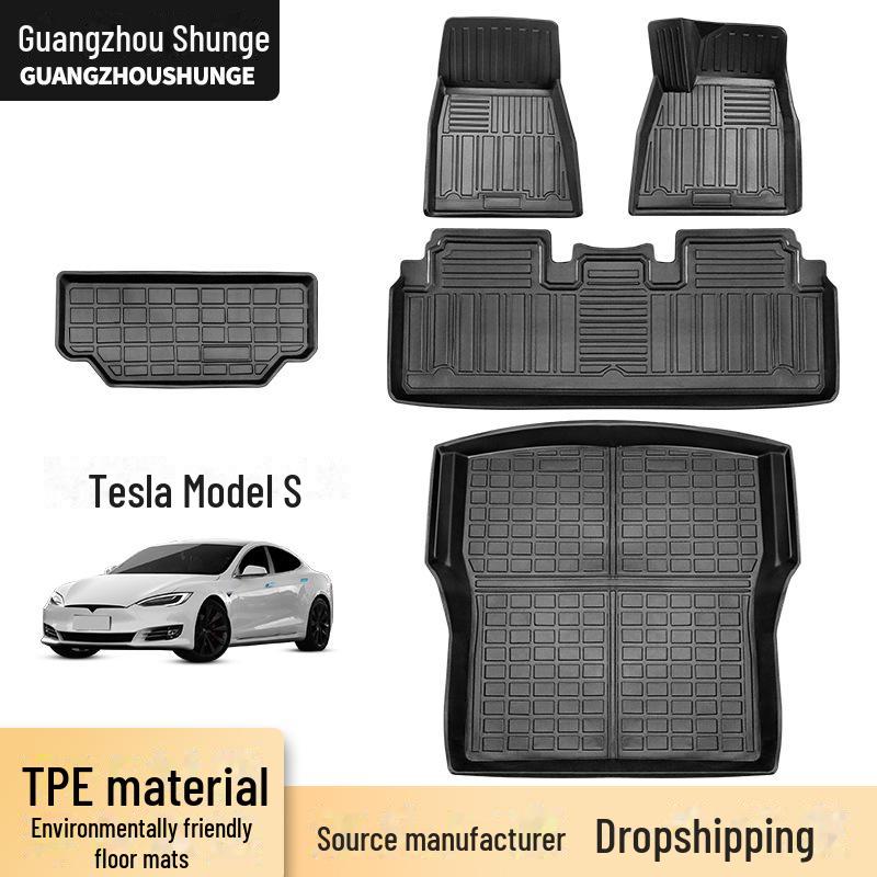 Накладки на ноги TPE для Tesla Model S с правым рулем - 3D трехмерные резиновые коврики
Накладки на ноги TPE для Tesla Model S с правым рулем - 3D трехмерные резиновые коврики