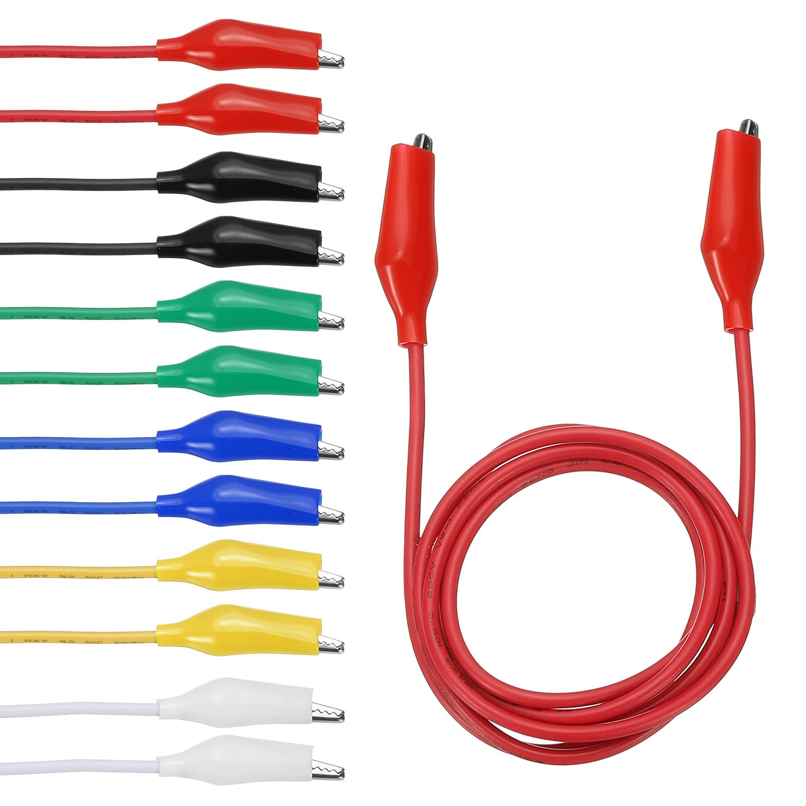 PATIKIL 39-inch Alligator Clip Cable, 24-Pack, UL1015/18AWG, Jumper Test Leads, for Electronics and Automotive DIY Projects, Multicolor
PATIKIL 39-inch Alligator Clip Cable, 24-Pack, UL1015/18AWG, Jumper Test Leads, for Electronics and Automotive DIY Projects, Multicolor