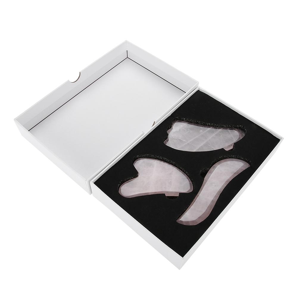 3Pcs Natural Rose Quartz Scraping Plate Board Set Body Massage Plate Scraping Massage Tool
3Pcs Natural Rose Quartz Scraping Plate Board Set Body Massage Plate Scraping Massage Tool