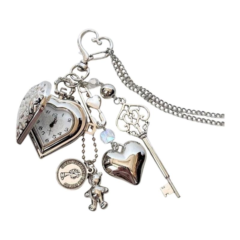 Romance Retro Heart Round Locket Keychain Featuring Cute Bear Pendant And Star Detail Ideal For Love Tokens
Romance Retro Heart Round Locket Keychain Featuring Cute Bear Pendant And Star Detail Ideal For Love Tokens