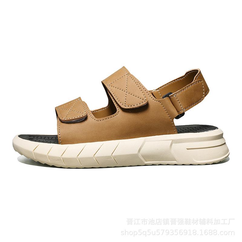 Кожаные тапочки на воздушной подушке большого размера, мужские, летние, на толстой подошве, мужские шлепанцы на одно слово, вьетнамские дышащие пляжные туфли 39 хаки
Кожаные тапочки на воздушной подушке большого размера, мужские, летние, на толстой подошве, мужские шлепанцы на одно слово, вьетнамские дышащие пляжные туфли 39 хаки