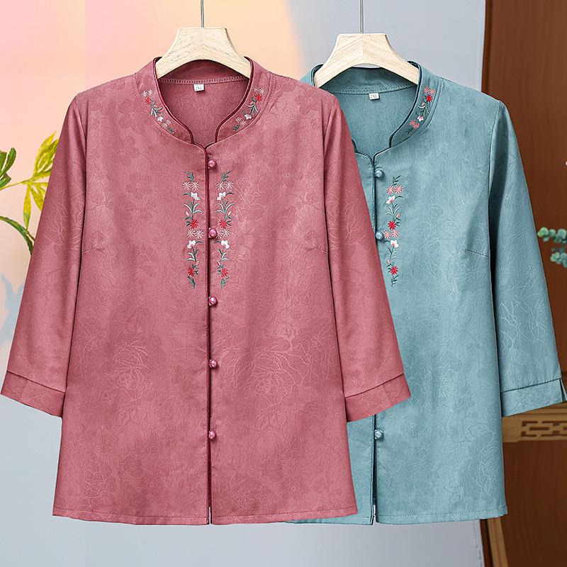 Spring Mid-Sleeve Embroidered Cardigan for Middle-Aged & Elderly Women XL (90-105 jin)
Spring Mid-Sleeve Embroidered Cardigan for Middle-Aged & Elderly Women XL (90-105 jin)
