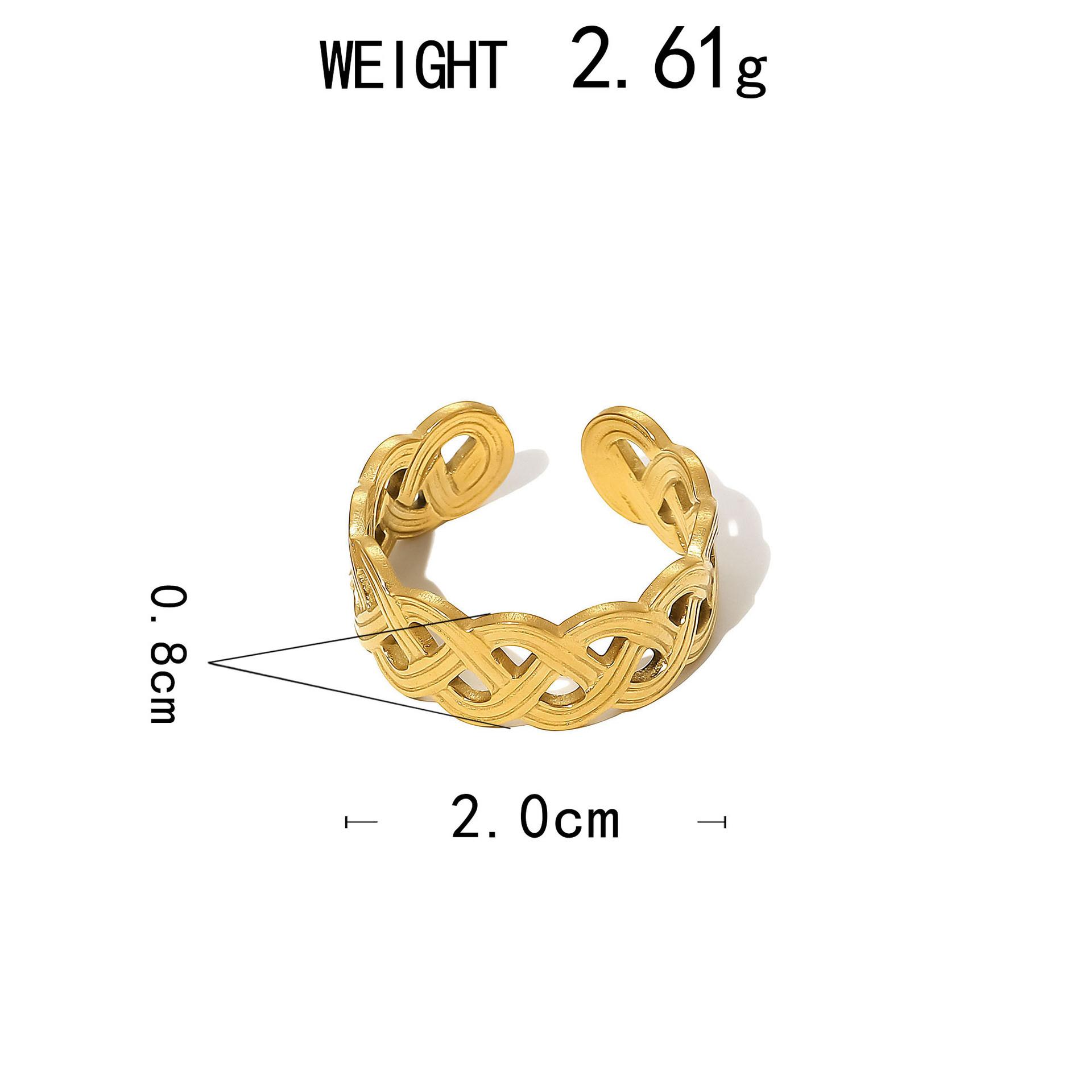 Stainless Steel Ring, Vacuum Plated 18K Gold Turquoise Cross Opening Single Bracelet
Stainless Steel Ring, Vacuum Plated 18K Gold Turquoise Cross Opening Single Bracelet