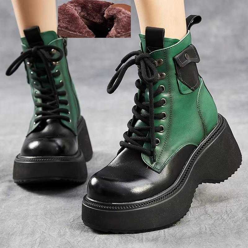 Модные ботинки GKTINOO на платформе и высоком каблуке из натуральной кожи 2025 Зима на толстой подошве, комбинированных цветов, с круглым носком, женские плюшевые короткие ботинки 250
Модные ботинки GKTINOO на платформе и высоком каблуке из натуральной кожи 2025 Зима на толстой подошве, комбинированных цветов, с круглым носком, женские плюшевые короткие ботинки 250