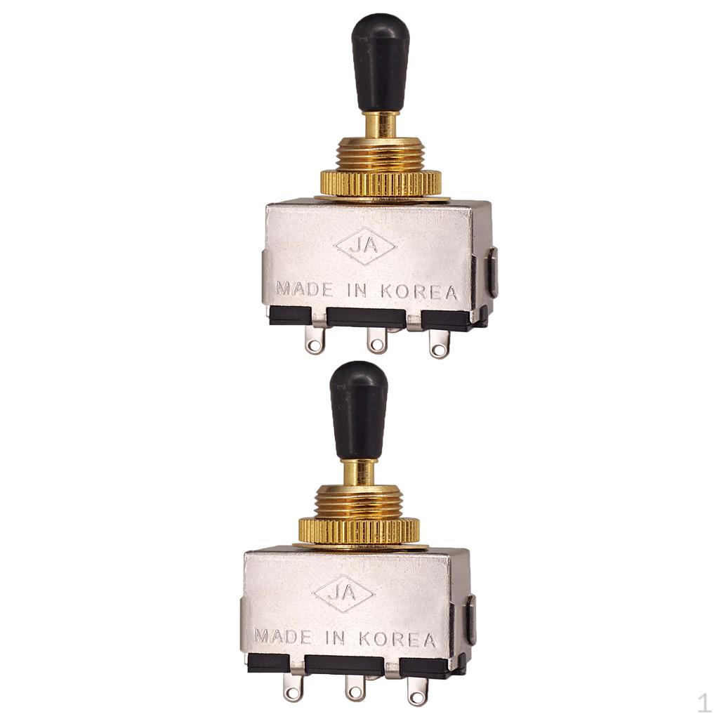 2 Black Knob Pickup Selector for LP Electric Guitar Parts
2 Black Knob Pickup Selector for LP Electric Guitar Parts